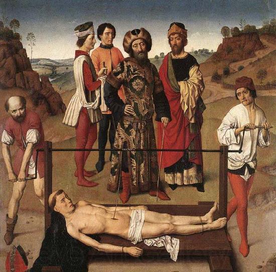 Dieric Bouts Martyrdom of St Erasmus France oil painting art